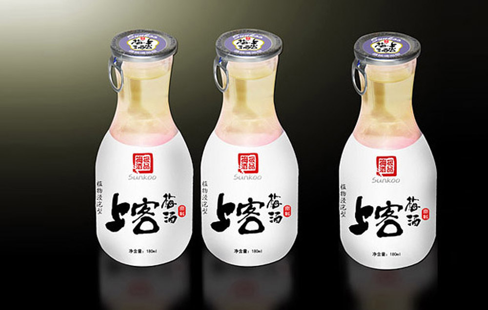 梅子酒包裝設計-Sukoo創意瓶型包裝設計